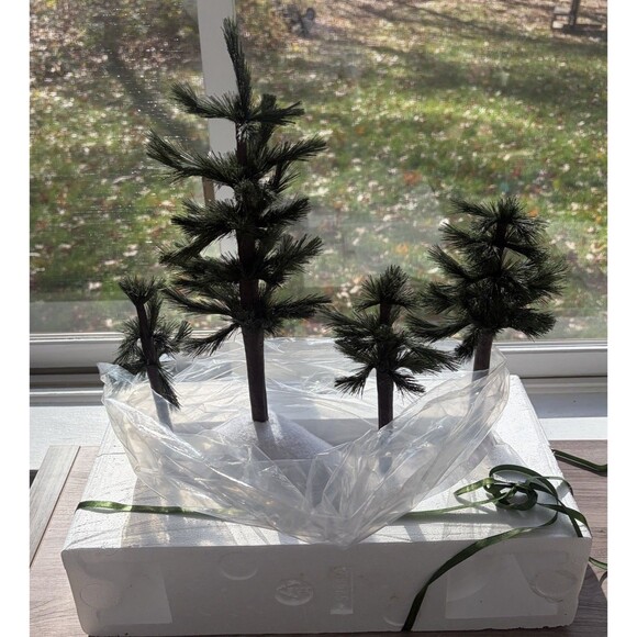 Dept 56 - Village Accessories - Fiber Optic Woods - Green Trees 56.52985 New - Picture 10 of 16